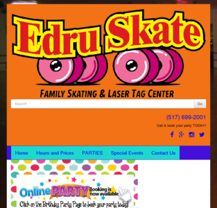 Edru Skate A Rama Roller skating Laser tag Game room Party Holt Lansing Michigan