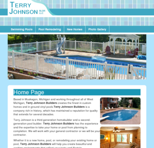 West Michigan Terry Johnson Builders creates finest custom homes in ground vinyl pools