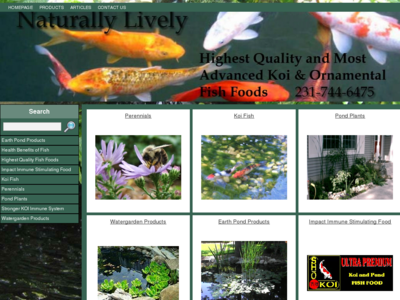 Naturally Lively Sho Koi Food Pond Water Garden Supplies West Michigan Muskegon Per